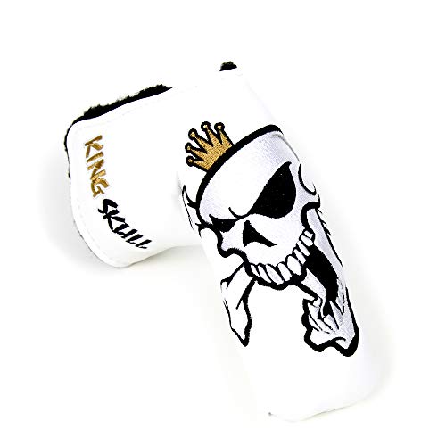 King Skull Putter Cover Magnetic Headcover for Scotty Cameron Taylormade Odyssey Blade
