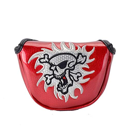 GOOACTION Skull 골프 클럽 Half 말렛 퍼터 Head 커버 마그네틱 Closure 디자인 Creative Pattern Putters Headcover