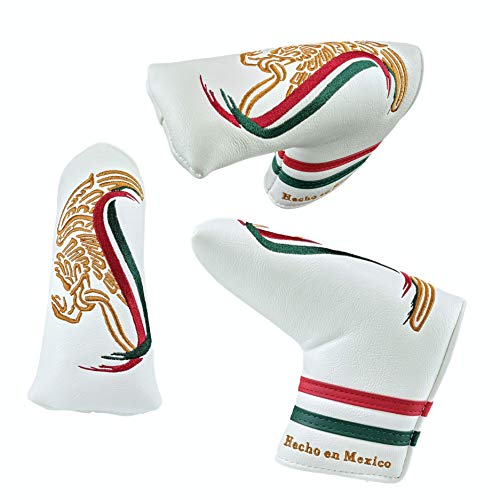 Foretra - Limited Edition Mexico 골프 퍼터 헤드커버 Quality PU 가죽 마그네틱 Closure 블레이드 스타일 Putters