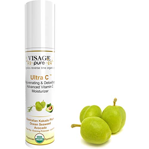 Ultra C - Brightening Rejuvenating anti-aging Moisturizer Visage Pure USDA Organic Physician Formulated Research Supported Natural Advanced 비타민 Moisturizer. Scientifically Plump Nourish Skin Perform It
