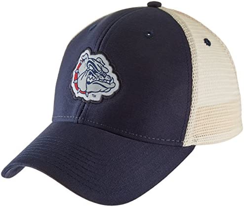 NCAA Gonzaga Bulldogs 소프트 Mesh Sideline Cap 조절되는 Navy/Natural