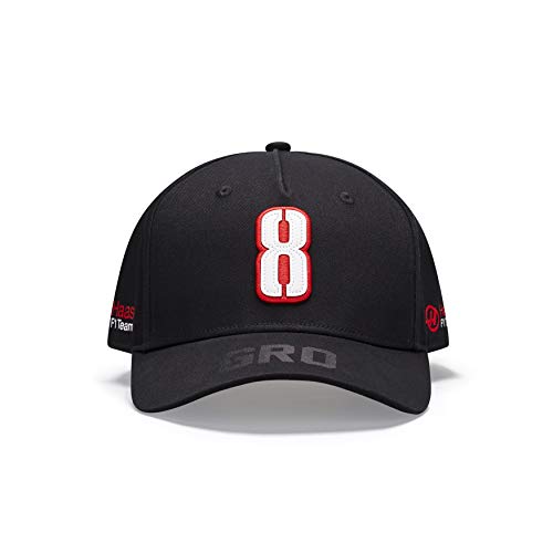 Haas Racing F1 Romain Grosjean 드라이버 Hat Black