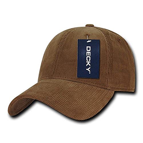 DECKY 231-COY Low Structured Corduroy Caps, Coyote