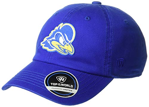 Top of the World Delaware Fightin Blue Hens Mens Adjustable Relaxed Fit Team Icon hat, Adjustable