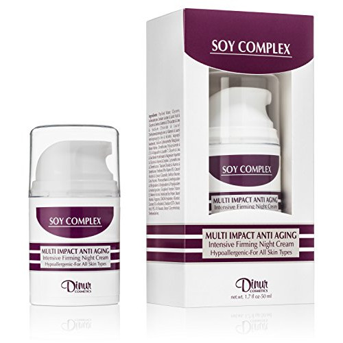 Dinur Cosmetics SOY COMPLEX 멀티 Impact Anti 에이징 Night Cream 1.7 oz. 50ml.
