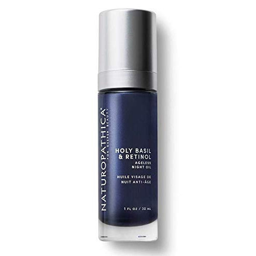 Naturopathica Holy Basil & Retinol Ageless Night Oil Anti-Aging Brightening Smoother Firmer More Youthful-Looking Skin. 1 oz.