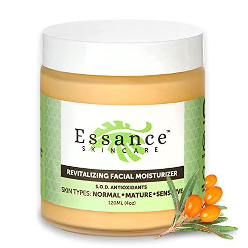 Essance u2013 Revitalizing Night Crème with S.O.D. Antioxidants and Omegas, Face Moisturizer for Women & Men, Night Moisturizer for Face, Night Face Cream for Sensitive Skin, Normal, & Mature, 120mL