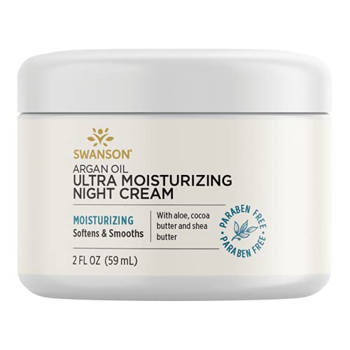 Swanson Argan Oil Ultra Moisturizing Night Cream 2 fl Ounce (59 ml) Cream