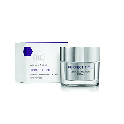 HL Holy Land Cosmetics Perfect 타임 딥 Acting Night Cream Lipopeptides & Hyaluronic Acid Improve Skin Elasticity Firmness 1.7 fl.oz
