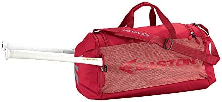 EASTON E310D PLAYER Bat & Equipment Duffle 가방 Baseball Softball 2 Sleeves Vented Pockets - Minimize Oder Quick Dry Shoe Pocket Main Gear Compartment Side