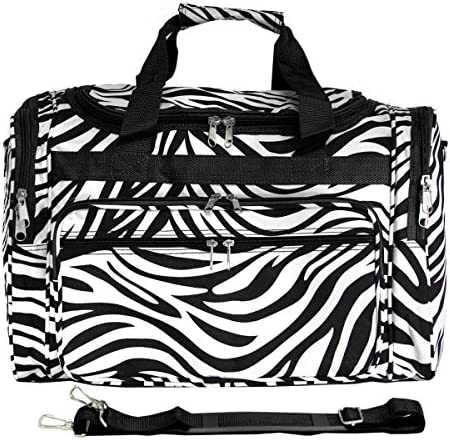 World Traveler 22 Inch Duffle 가방 매트 Trim Zebra One Size