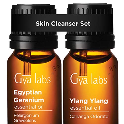 GYA LABS 이집션 제라늄 & 일랑일랑 에센셜 오일 세트 각 10ml