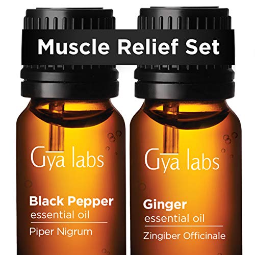 GYA LABS 블랙 페퍼 & 진저 에센셜 오일 세트 각 10ml