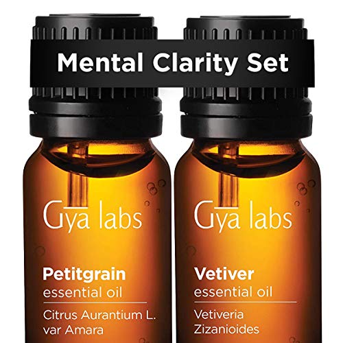 GYA LABS 페티그레인 & 베티베르 에센셜 오일 세트 각 10ml