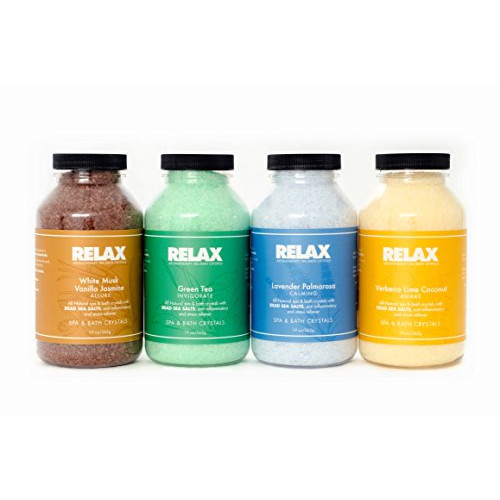 RELAX 아로마테라피 스파/베스 크리스탈 사해소금 바스 솔트 623g x 4종 세트