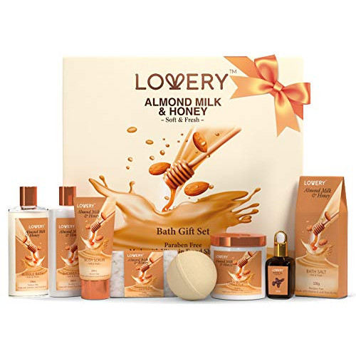 LOVERY 아몬드 밀크 & 허니 베스 기프트 세트