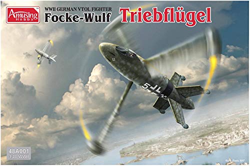 AMI《―진구호비》 1/48 독일군 수직 이착륙 요격기 포케불프(Focke-Wulf)  tree《푸후류게루》 플라모델 AMH48A001