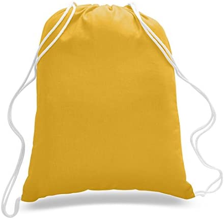 6팩 세트 Durable Cotton Drawstring Tote Bags