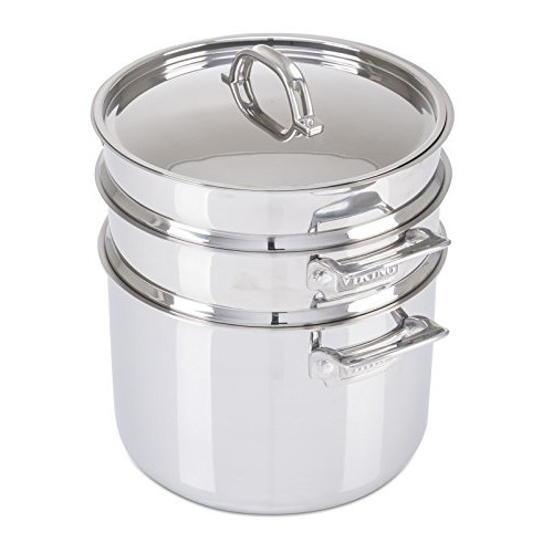 Viking 3-Ply 스테인레스 스틸 Pasta Pot Steamer 8 Quart