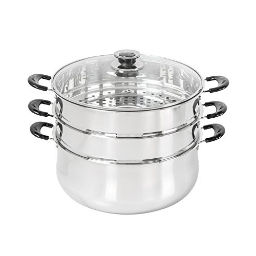 30cm 스테인레스 스틸 3 Tier Steamer Pot Steaming Cookware Concord