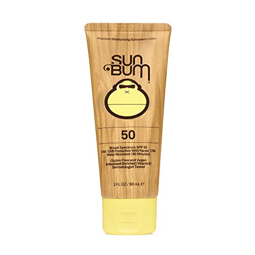 Sun Bum Original SPF 50 Sunscreen Lotion Vegan Reef Friendly Octinoxate & Oxybenzone Free Broad Spectrum Moisturizing UVA/UVB 비타민 E 8 oz