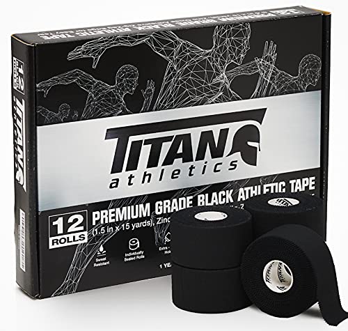 TITAN ATHLETICS 타이탄 아틀레틱스 블랙 스포츠 테이프 15야드 x 12롤