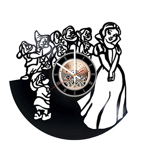 Snow White Beautiful 스토리 Vinyl Record 벽시계 - 어린이 room wall decor 선물 ideas baby Amazing 유니크 아트 Design
