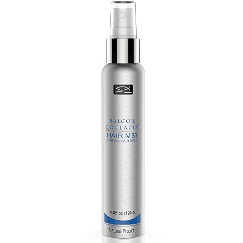SALCOLL COLLAGEN Hair Mist - All-Natural, No-Rinse Collagen & Green Tea Based Hair Mist to Boost Hair Growth, Arrest Hair Fall & Aid Hair Loss Treatment - Improves Hair Health, Volume & Shine - 120 ml