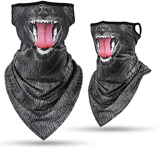 Riou 어머니날 기프트 남성 튜브 스카프 다기능 오토바이 페이스 마스크 neckerchief3D동물 프린트 재미있는 반다나 머리띠