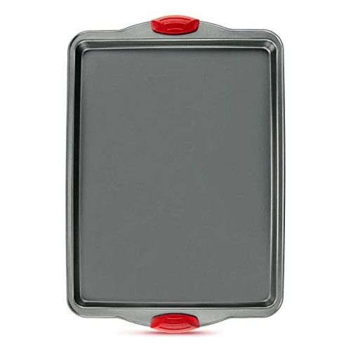 Boxiki Kitchen Nonstick Baking Sheet Pan 100% Non-Toxic Rimmed Carbon Steel No Chemicals 알루미늄 Dent Warp & 러스트 Resistant Heavy Gauge Oven 3