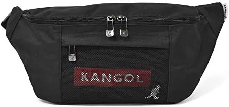 캉골 KANGOL 폴리 캔버스 메쉬 포켓 박스 로고힙색