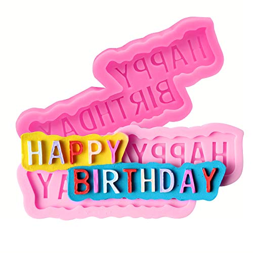 HAPPY BIRTHDAY 레터링 실리콘 몰드