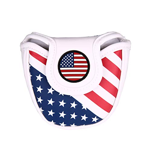 USA Stars 스트라이프 마그네틱 Closure 골프 말렛 퍼터 Head 커버 오딧세이 Scotty Cameron Builder