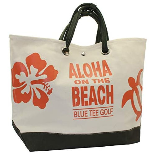 BLUE TEE 골프 California 대형 토트백ALOHA ON BEACH