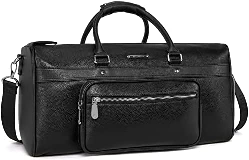 BOSTANTEN Genuine 가죽 Duffle 가방 Men Travel Overnight 체육관 스포츠 Luggage Duffel Bags