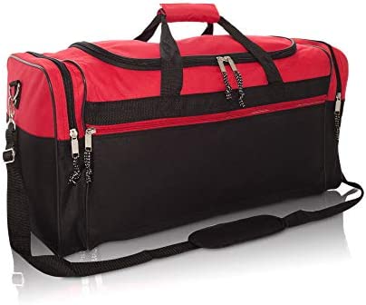 DALIX 25" Extra Large Vacation Travel Duffle 가방 Navy Black