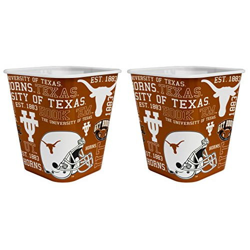 Boelter Brands NCAA 3 Liter Reusable Plastic Snack 버킷 2 Pack