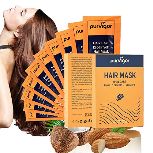 Hair Mask - Scalp And Hair Treatment Mask – Conditioner And Hydrating Hair Mask - For Your Strong And Beautiful Hair (10 Sachets)