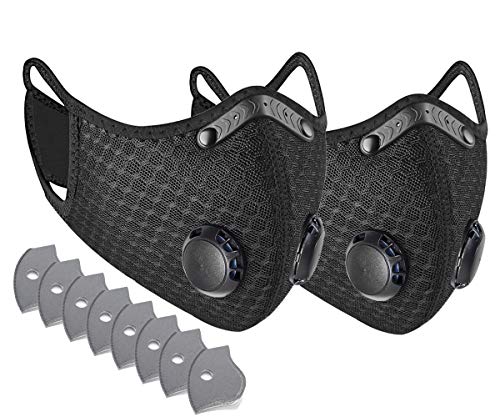 VLM Resuable & Washable 스포츠 커버 Extra Active Carbon Filters Activities Outdoor 러닝 사이클링 Workout