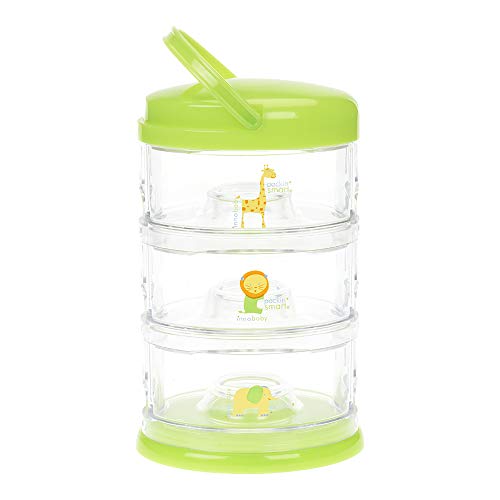Innobaby Packin Smart Stackable Portable Storage System Formula Baby Snacks More. 3 Cups Lime Sorbet. BPA Free.
