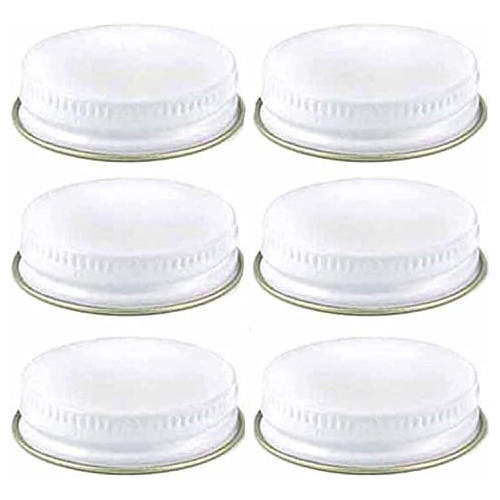White 메탈 Growler Caps 38mm Fits Most 1/2 1 Gallon Jugs 6