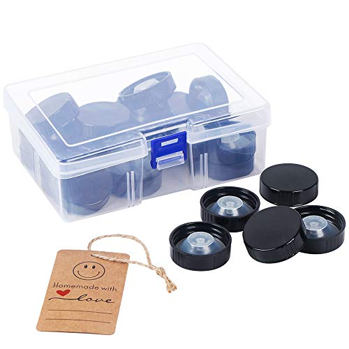 24 Pieces 38mm Poly Seal Screw Taperseal Growler Caps fits most 1/2 & 1 gallon jugs
