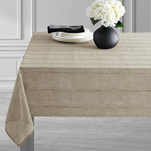 Benson Mills CORI Sheer 경량 Tablecloth 60X84 INCH Linen