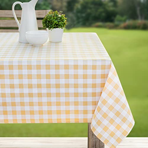 Benson Mills Indoor Outdoor Spillproof Tablecloth Spring/Summer/Party/Picnic Harper 60" X 104" Rectangular
