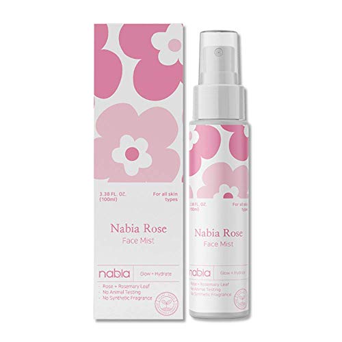 Nabia Rose Glow Face Mist Duo Lotus Cica. Natural Scent 세트 2 each Botanical 3.38 Fl Oz