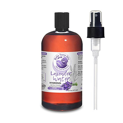NEW 라벤더 Water. 16oz. Hydrosol. Facial Toner Revitalizer. Organic. 100% Pure. Alcohol-free. Steam-distilled from Flower. Moisturizing Body Mist. Natural 스프레이 All Skin Types.