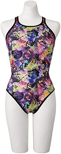 MIZUNO(미즈노) 수영경기 수영복 트레이닝 연습용 레이디스 exa-《―스츠》 미디엄 컷 N2MA9775