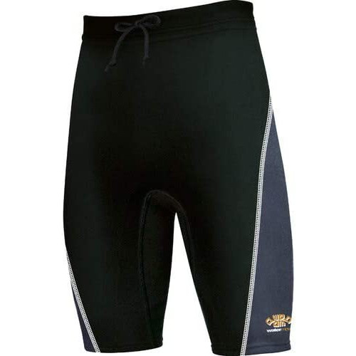 WaterMove 워터 무브 남자 남성용 웨트 wet 팬츠 하프 보온 수영복 WHP-34110따스한 피트니스 커다란 사이즈 수영 풀 시니어블랙x그레이-MB