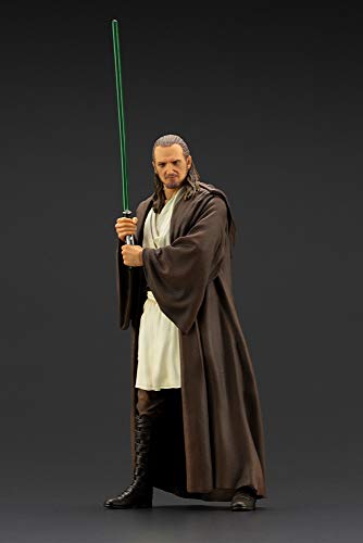 Kotobukiya 스타워즈 Phantom Menace Qui-Gon Jinn ArtFX+ Statue Multicolor