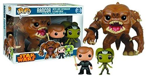 Pop 스타워즈 Rancor Luke & Slave Oola Vinyl Figure 3-Pack